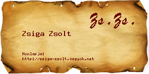 Zsiga Zsolt névjegykártya