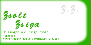 zsolt zsiga business card